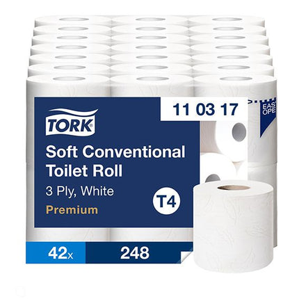 Tork T4 Premium Soft wc-paperi 3-krs valkoinen 34,70m/42rll