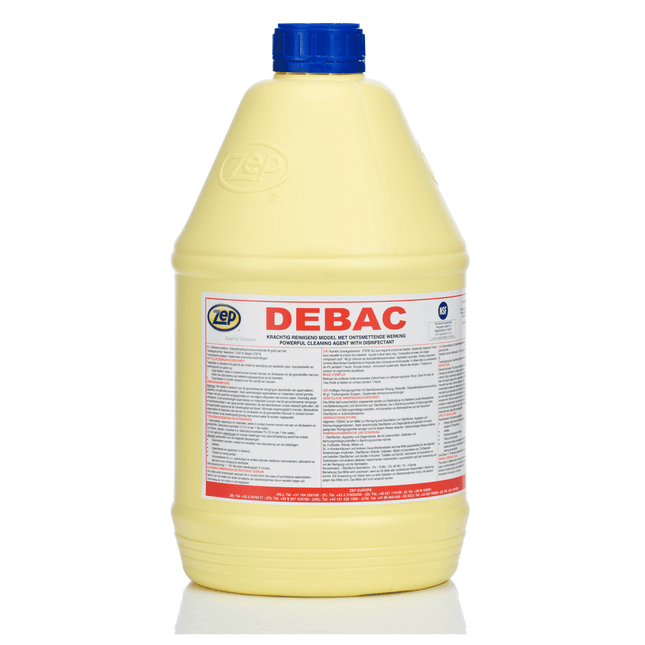 Zep Debac on desinfioiva pesuaine niin työpinnoille kuin -välineillekin!
