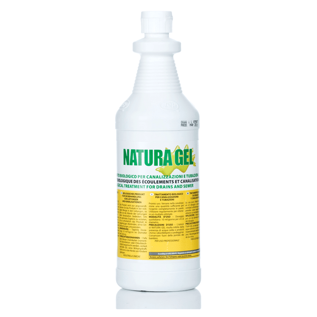 Biologinen viemärinhoitoaine Natura Gel sopii erinomaisesti esimerkiksi kodin, työpaikan, keittiön, ravintolan tai vaikka kesämökin viemärin hoitoon.