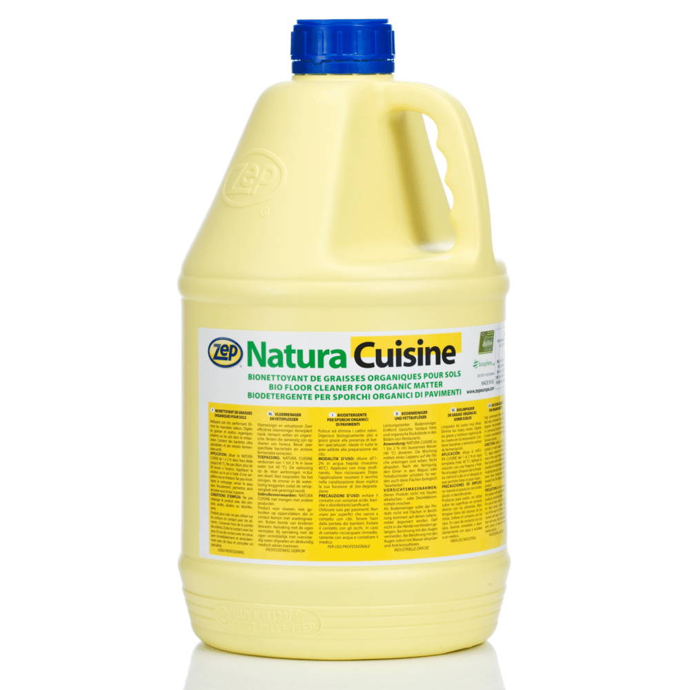 Natura Cuisine-lattianpesuaine irrottaa lian tehokkasti.